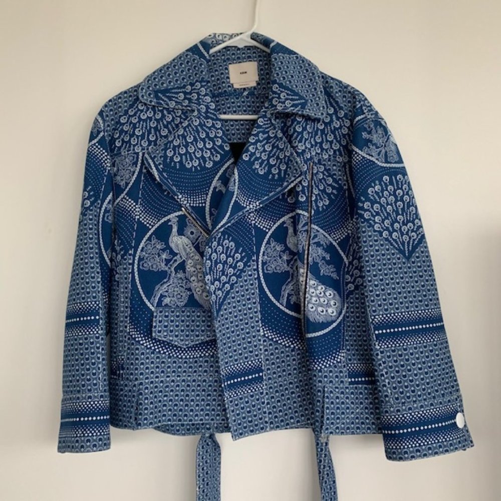 EDUN Printed Denim Jacket XS